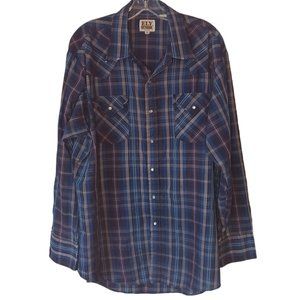 Ely Cattleman Plaid Shirt Size XL